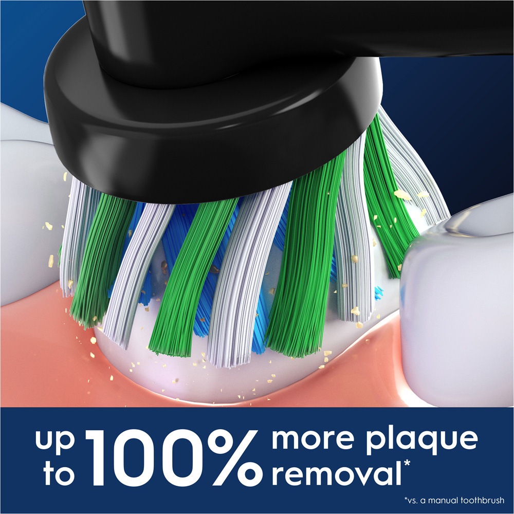 Oral-B Pro Black Cross Action Toothbrush Heads 8 Pack Image 2