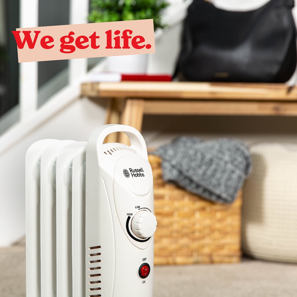 Russell Hobbs RHOFR3001 White Oil Filled Radiator 650W Image 8