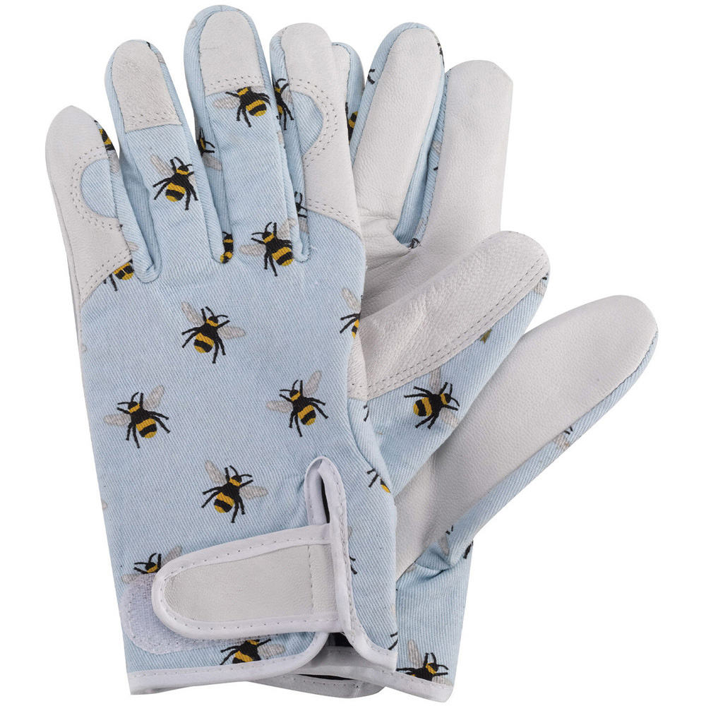 Bee Print Professional Gardener Gardening Gloves Image 1
