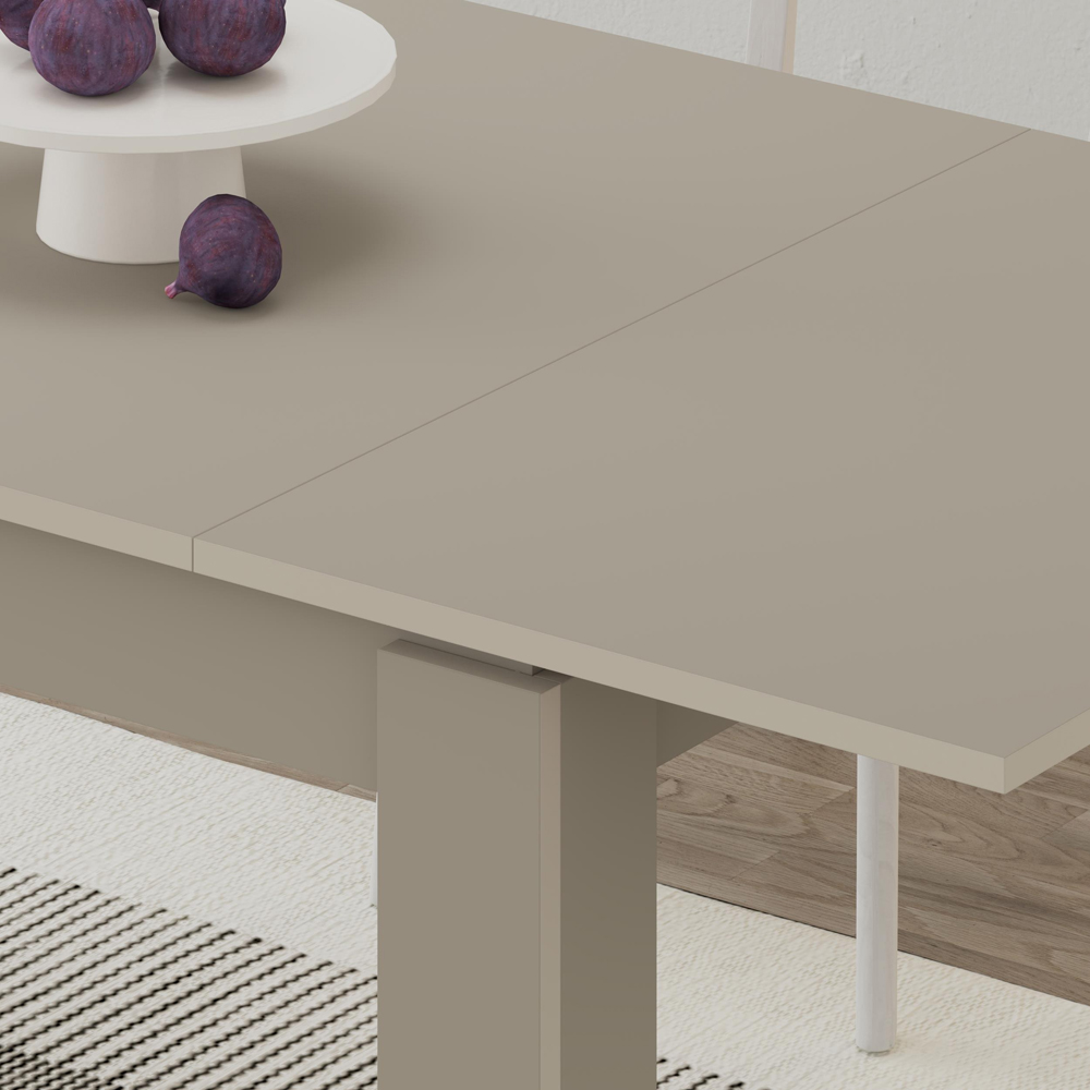 Decortie Tolmen 6 Seater Sandstone Dining Table Image 3
