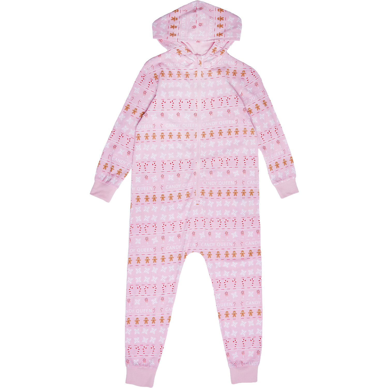 Xmas Gingerbread Onesie - Pink / 2-4 Years Image