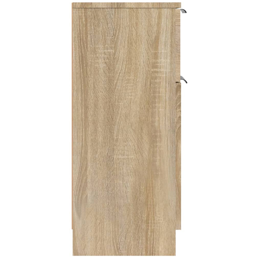 vidaXL Single Door Single Drawer Sonoma Oak Sideboard Image 7