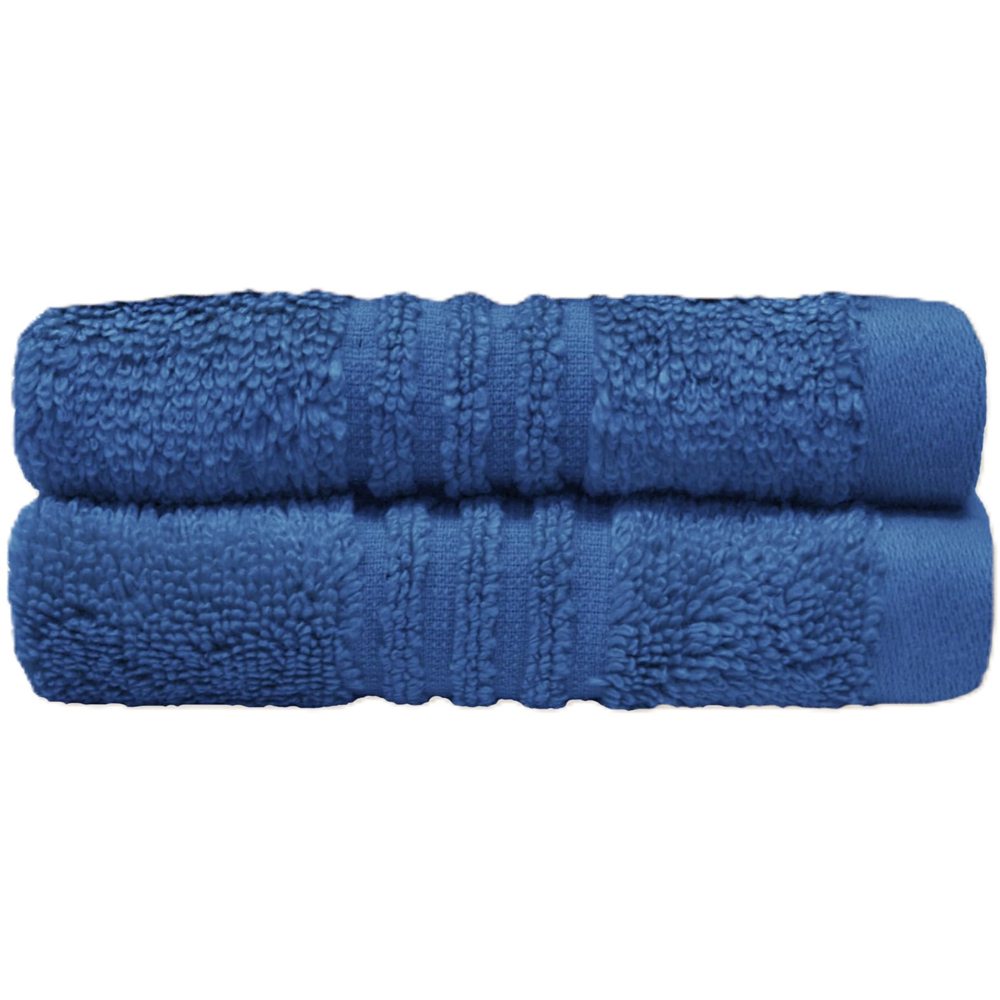 Misona Ultra Soft Bamboo Smoky Blue Face Cloth 2 Pack Image 1