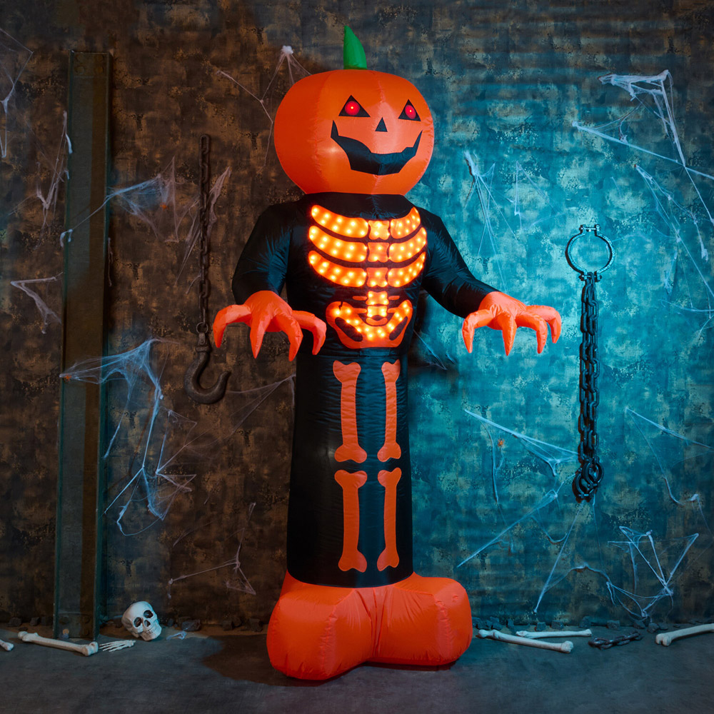 Halloween Inflatable Pumpkin Man Image 3