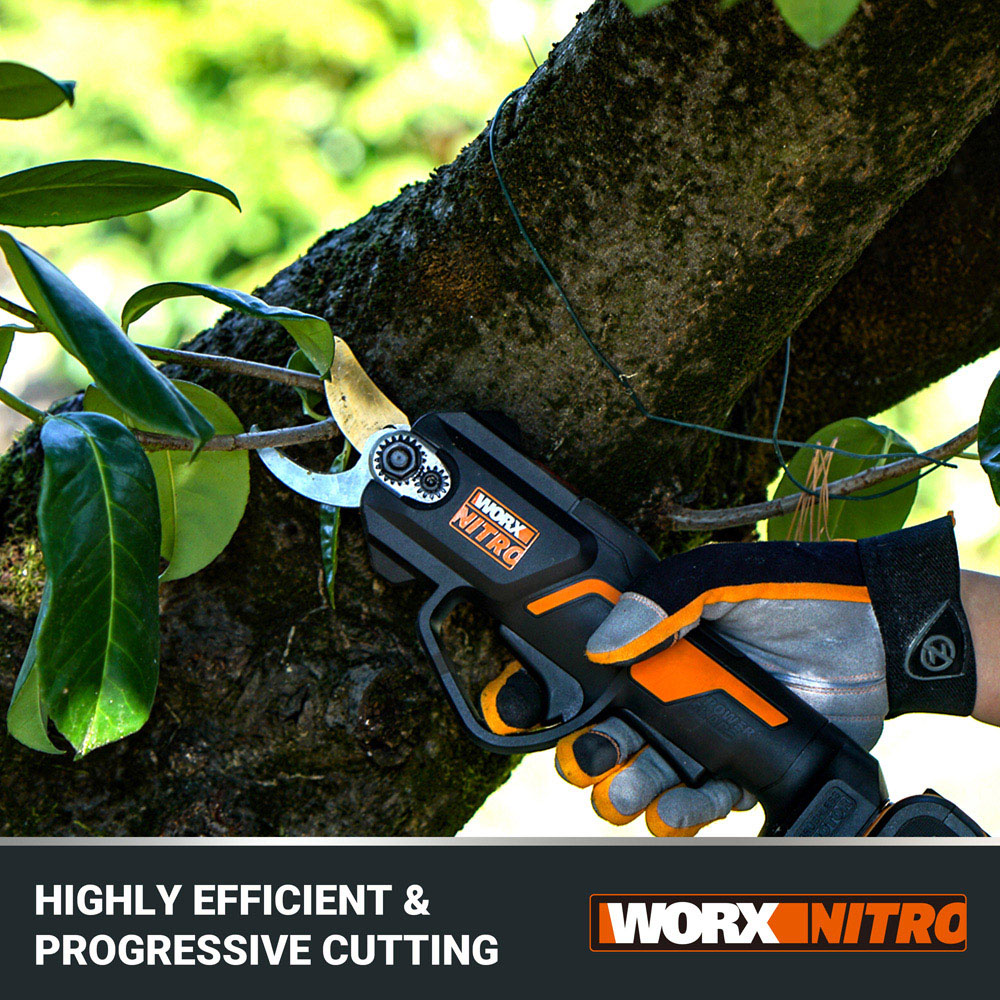 Worx Nitro WG330E.9 20V 25mm Cordless Electric Pruner Shears Image 2