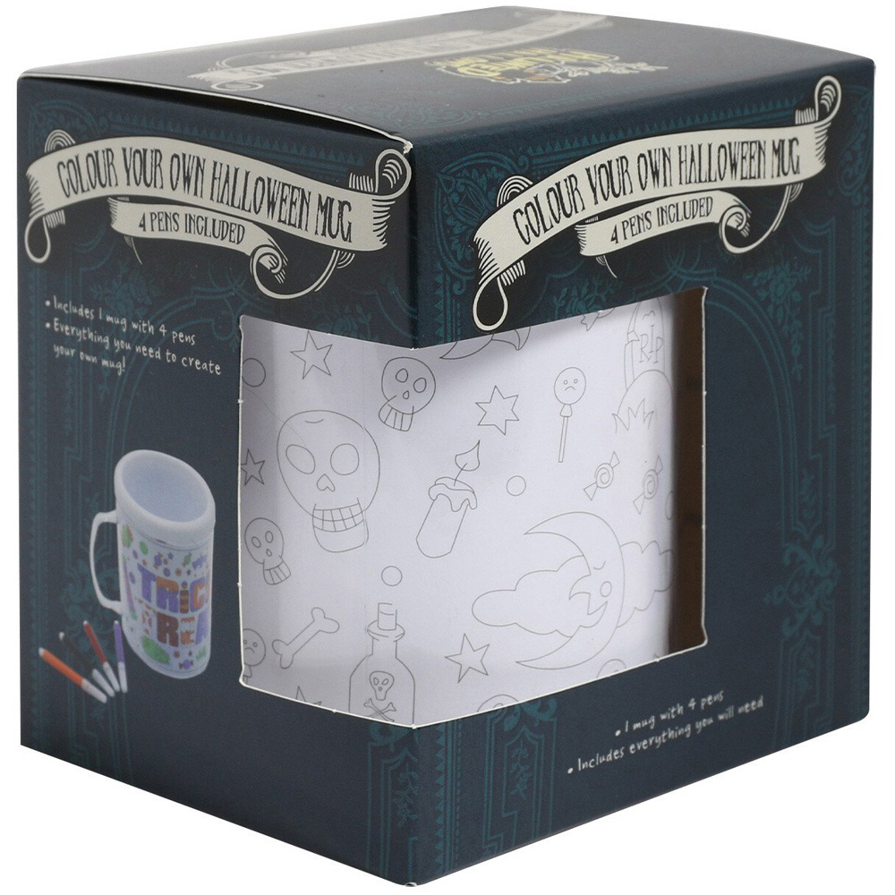 Colour Your Own Spooky Halloween Mug Image 1