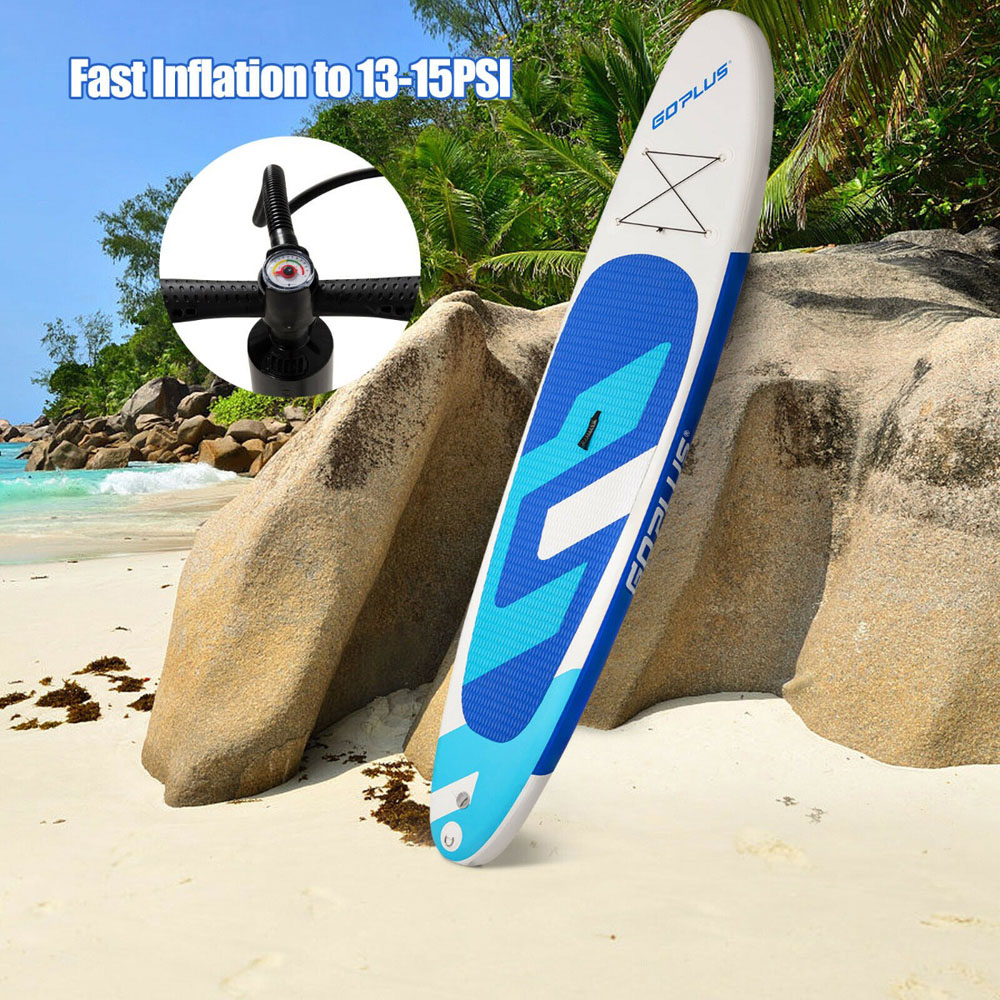 Costway Navy Blue Inflatable Stand Up Paddle Board 11ft Image 7
