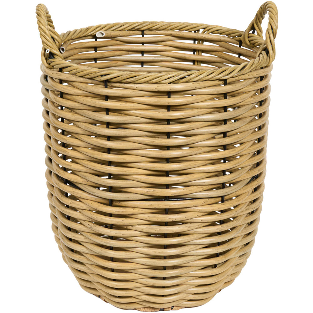 Set of 2 Rattan Baskets Natural Image 4