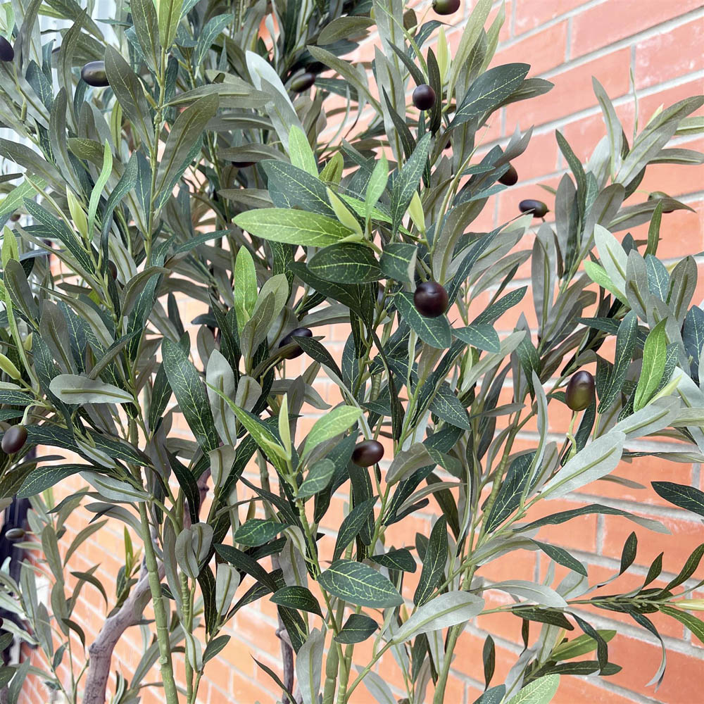 Leaf Artificial Olive Tree in Pot 8ft Image 4