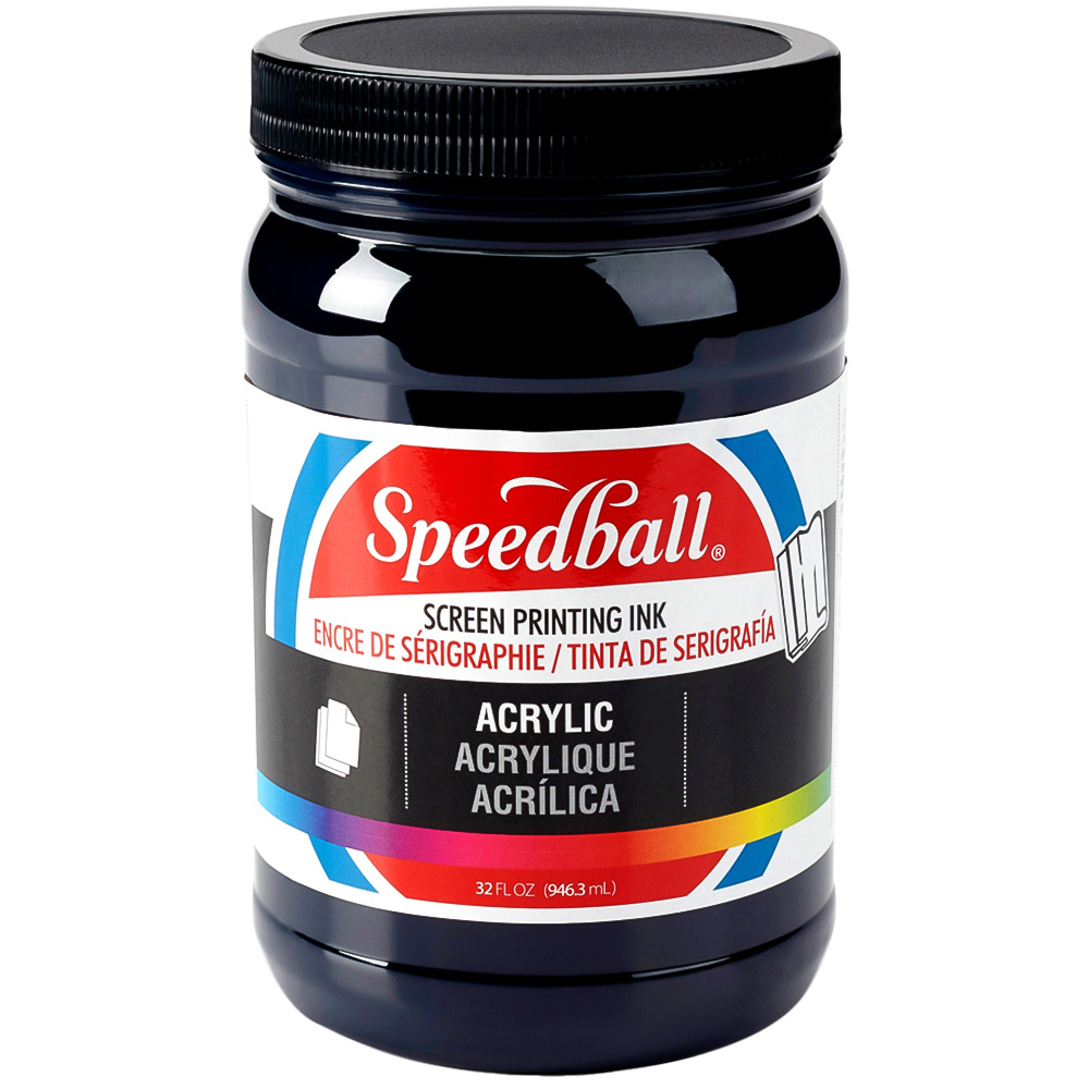 Speedball Dark Blue Acrylic Screen Printing Ink 946ml Image