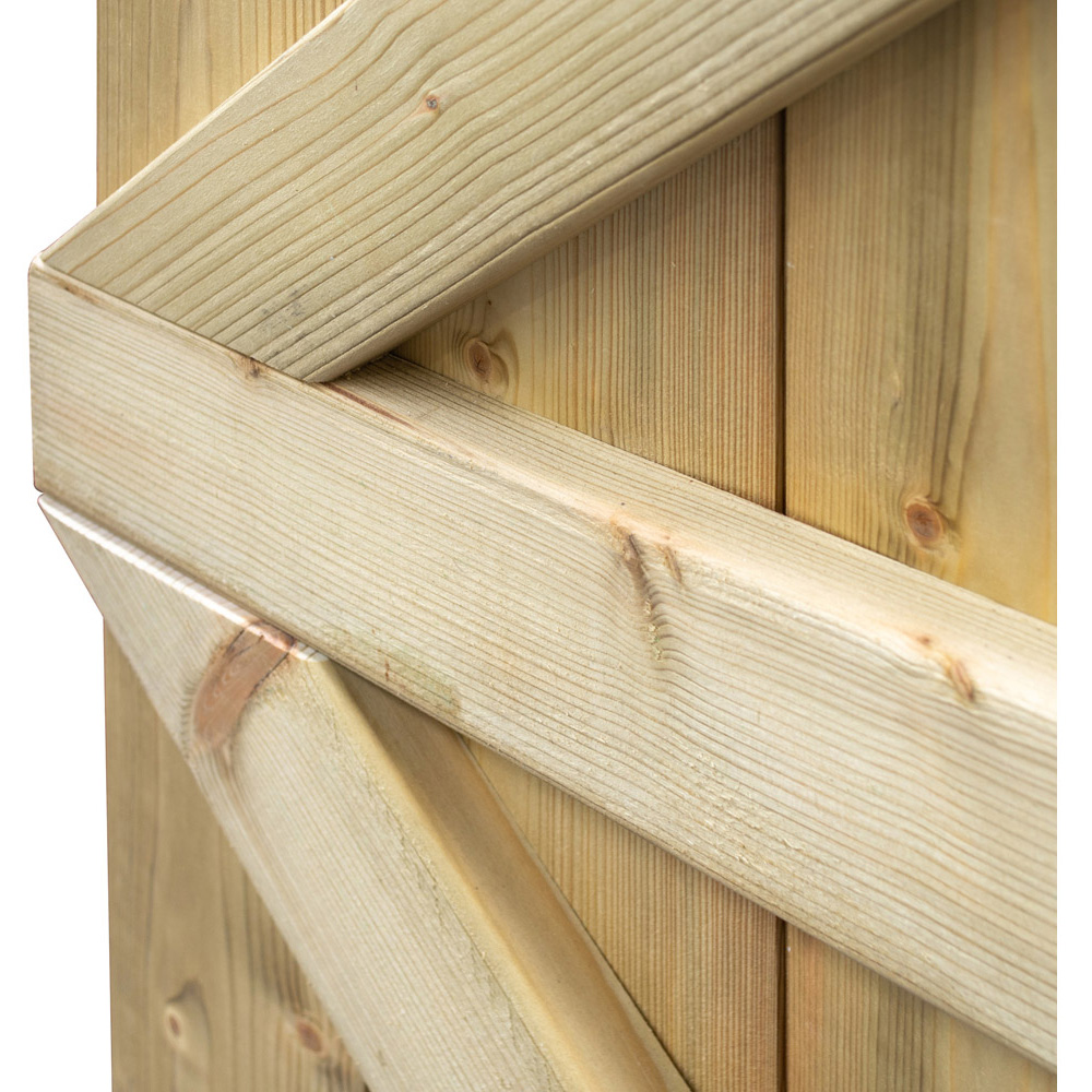 Rowlinson Tongue and Groove Square Top Wooden Gate Image 7