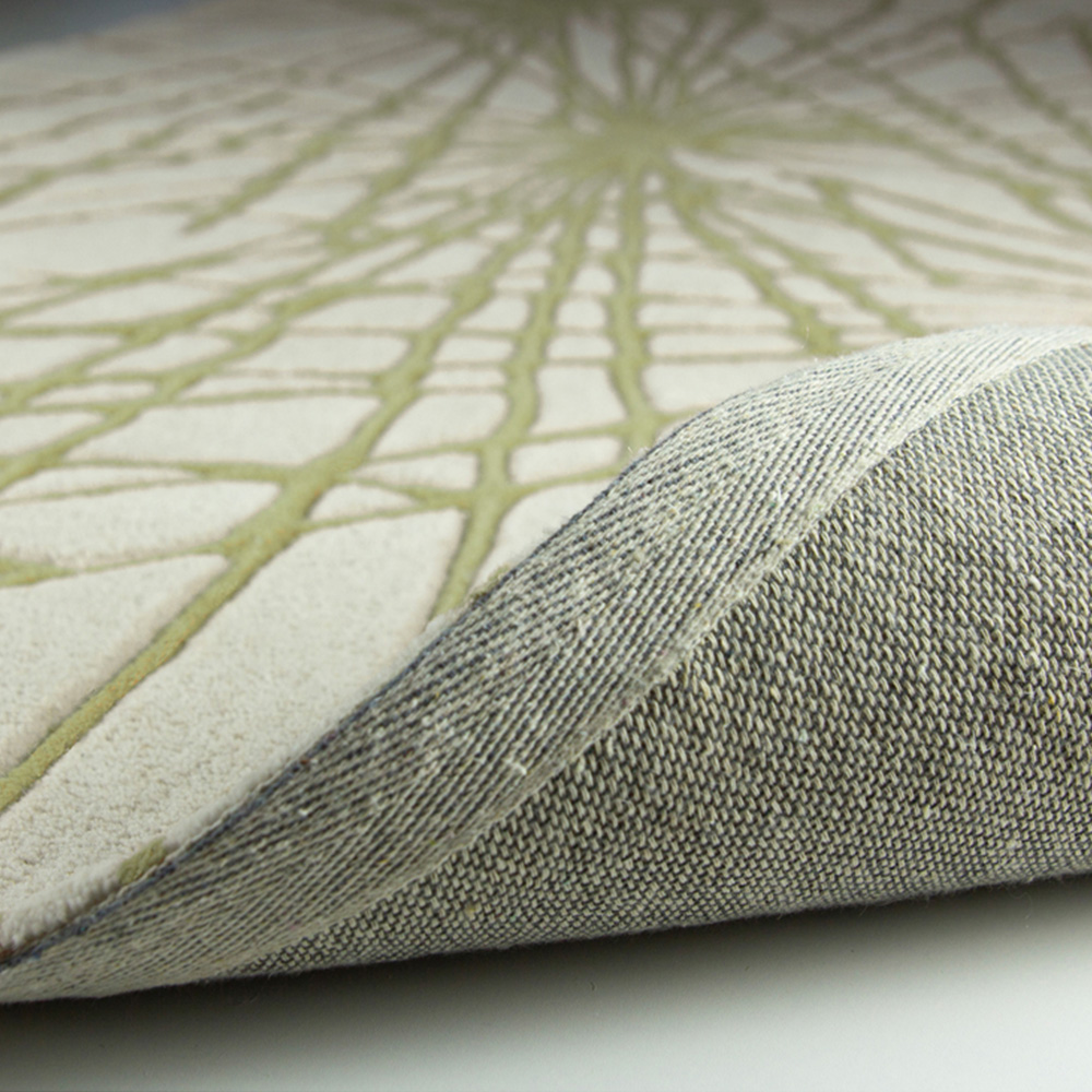 Esselle Home Aura Starburst Natural and Sage Green Rug 120 x 170cm Image 5