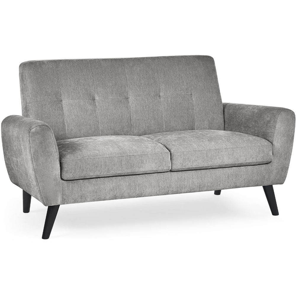 Julian Bowen Monza 2 Seater Dove Fabric Sofa Image 2