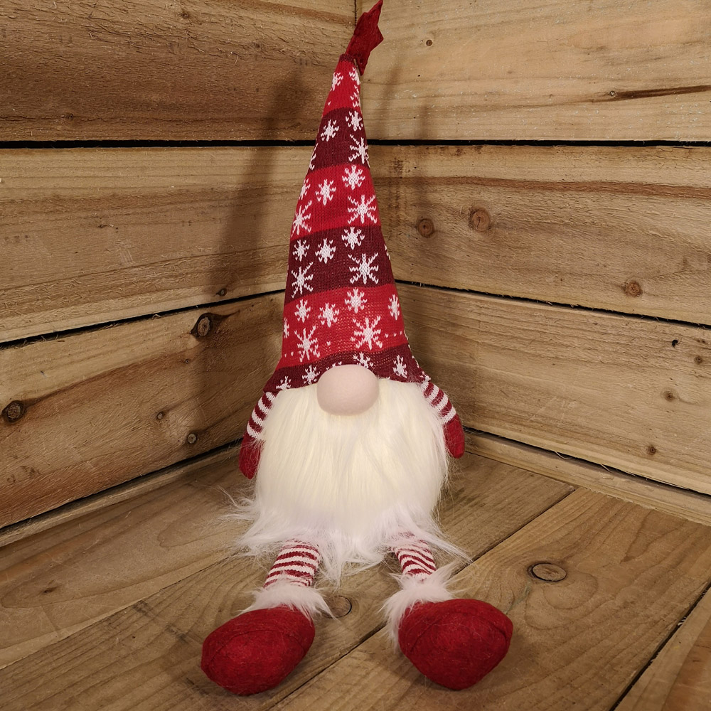 Samuel Alexander Red Sitting Gonk LED Christmas Decoration 48cm Image 7