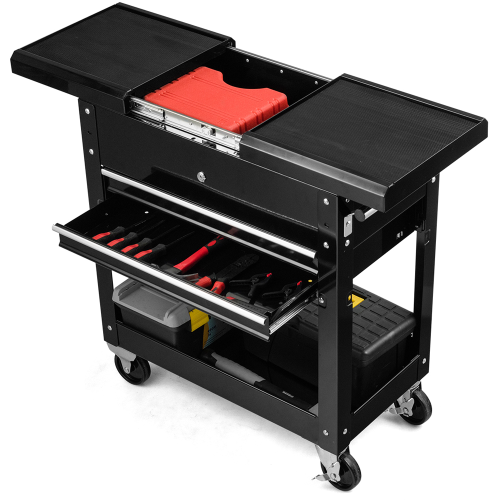 Costway Lockable Rolling Tool Cart with Wheels Image 2