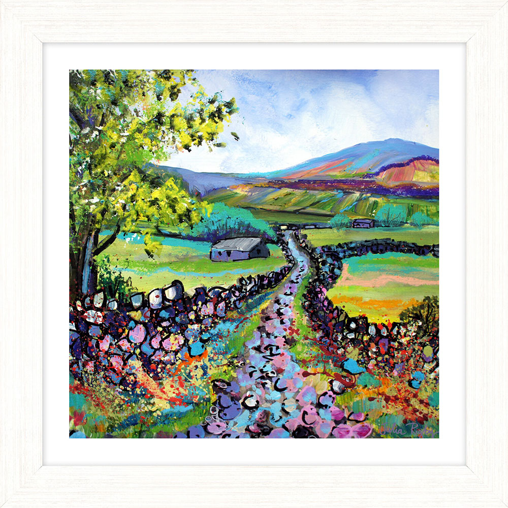 Single Julia Rigby Swaledale Framed Wall Art 42 x 42cm in Assorted styles Image 2