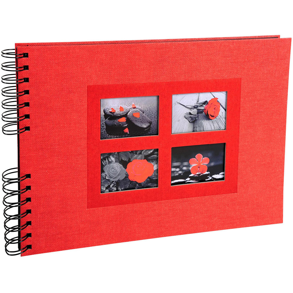 Exacompta Passion Red Spiral Photo Album 50 Sheets 100 Photos Image 1