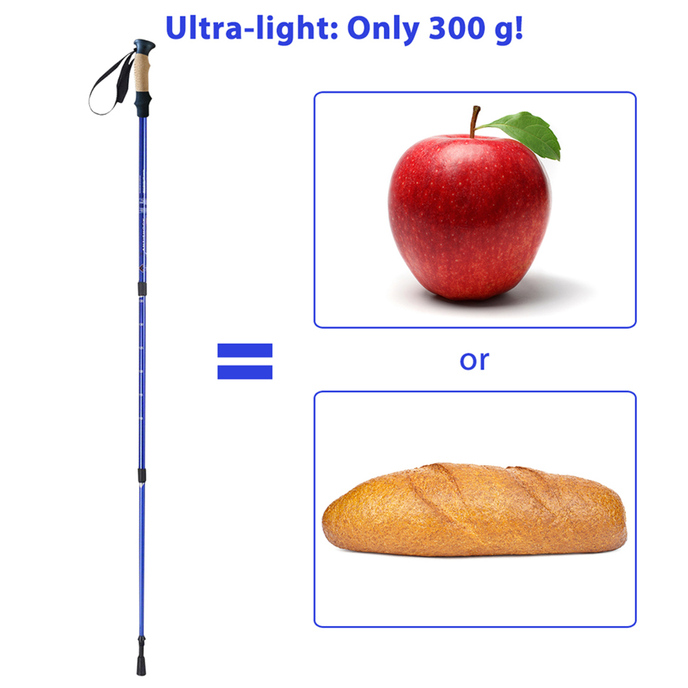 Costway Navy Adjustable Hiking Pole 65 to 135cm Image 6