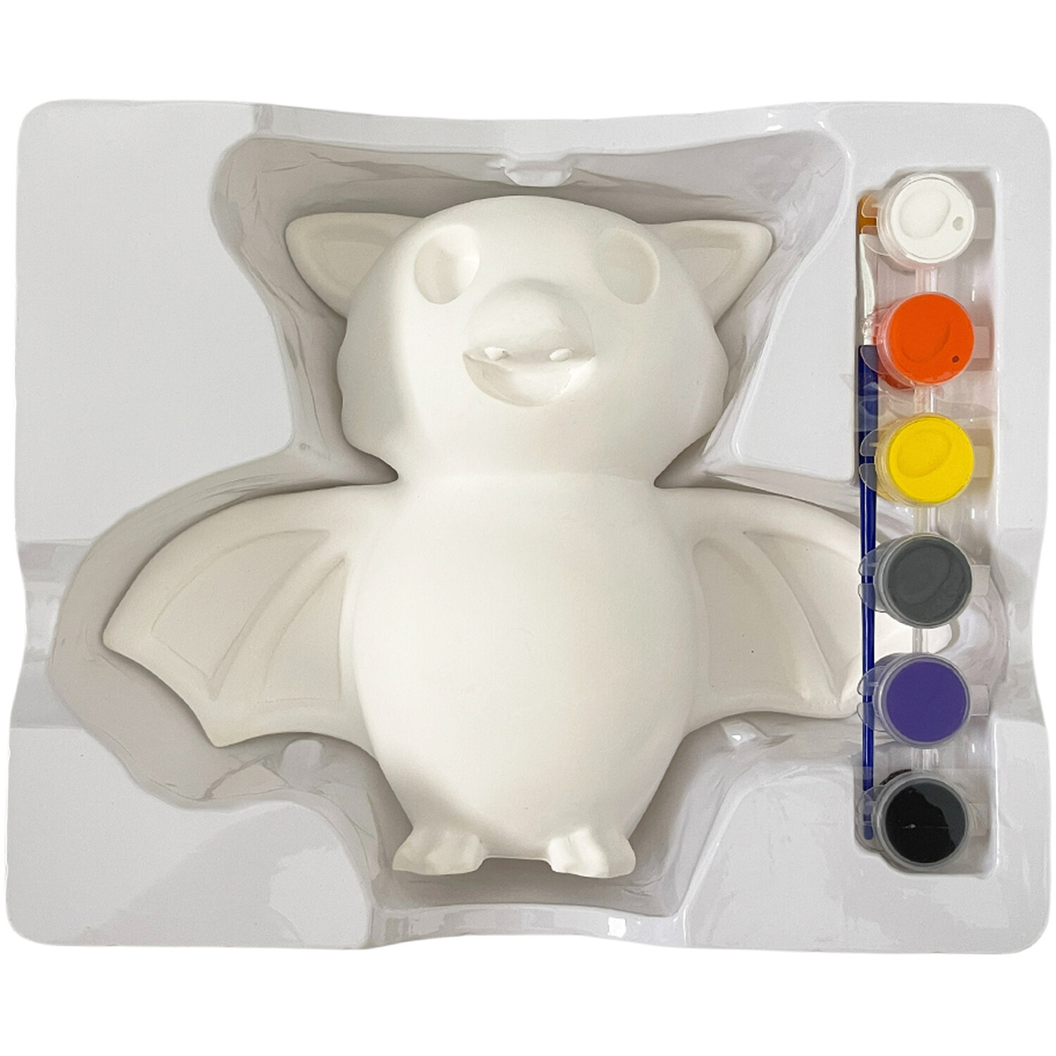 Paint Your Own Bat Ornament White Image 2