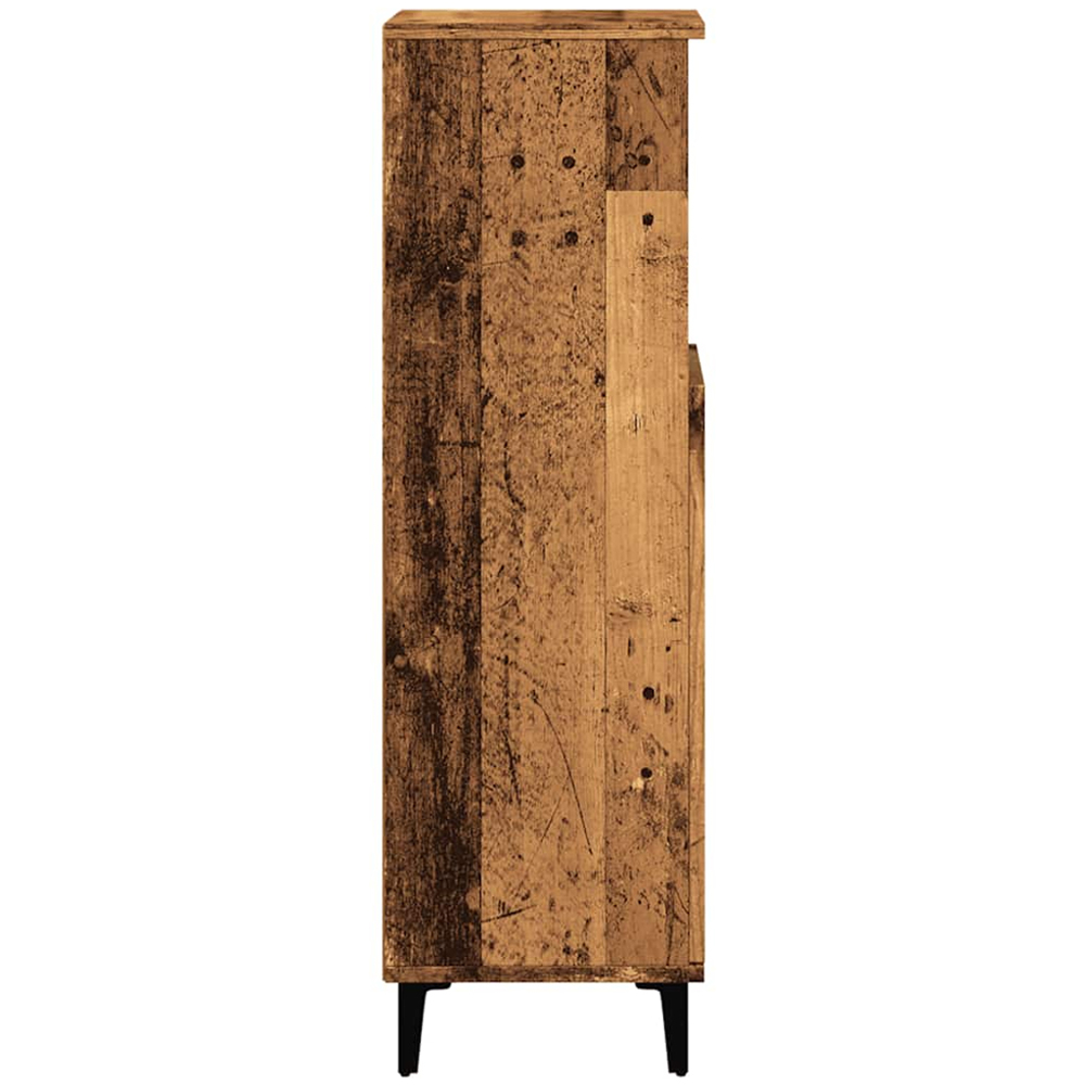 vidaXL Single Door Old Wood Bathroom Cabinet Image 5