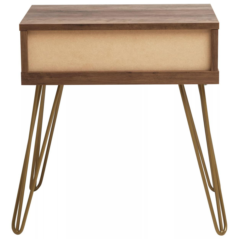 Interiors by Premier Flori Single Drawer Veneer Side Table Image 4