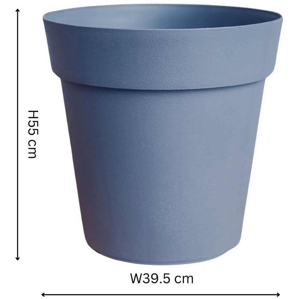 Ivyline Cleo Night Blue Planter with Wheels 40cm Image 7