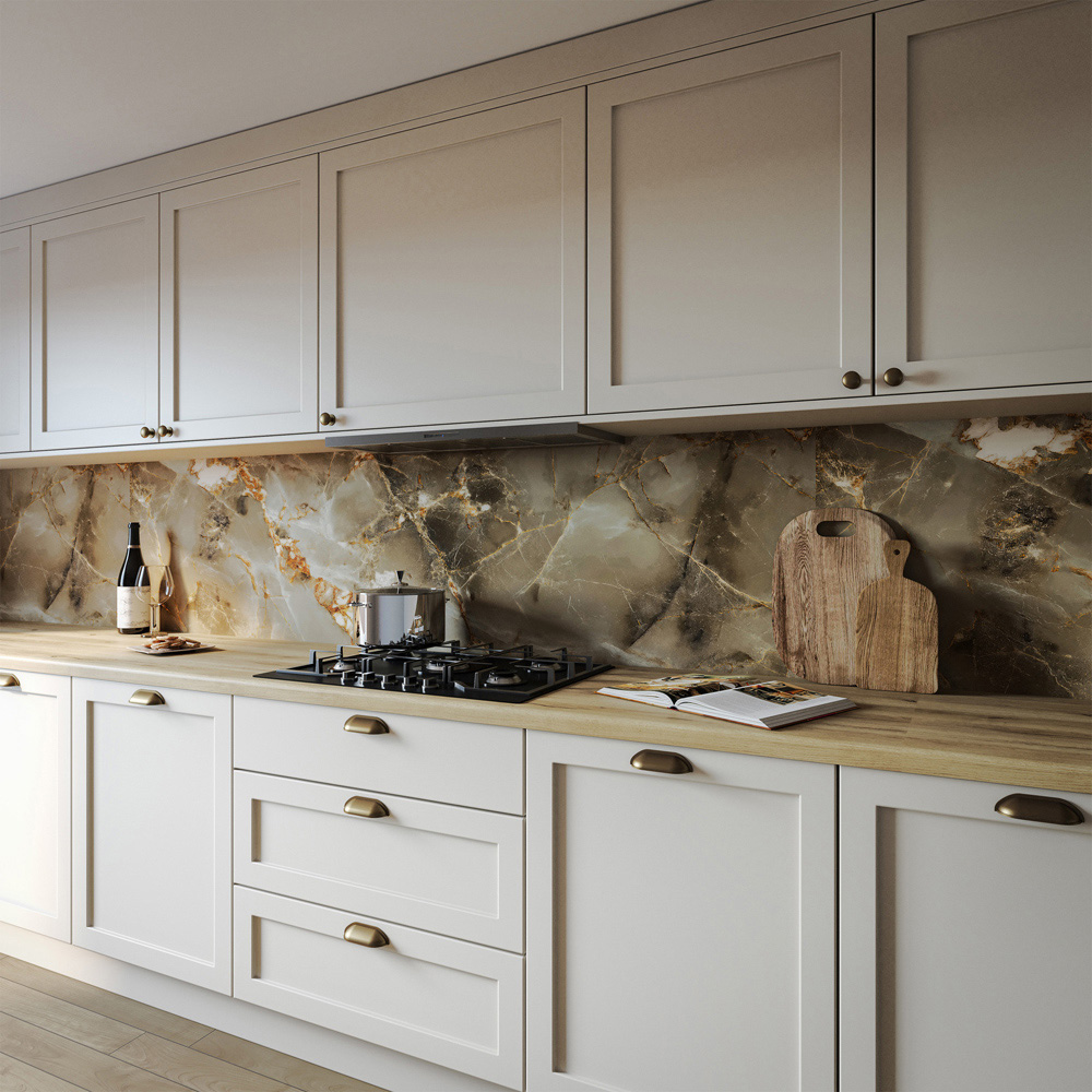 Alloy Aurora Gold Kitchen Splashback 2440 x 750 x 4mm Image 4