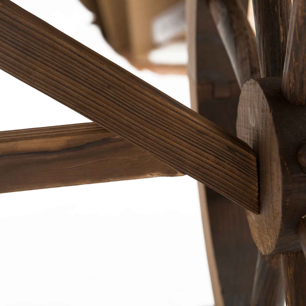 Outsunny Fir Wood Natural Garden Coffee Table Image 3