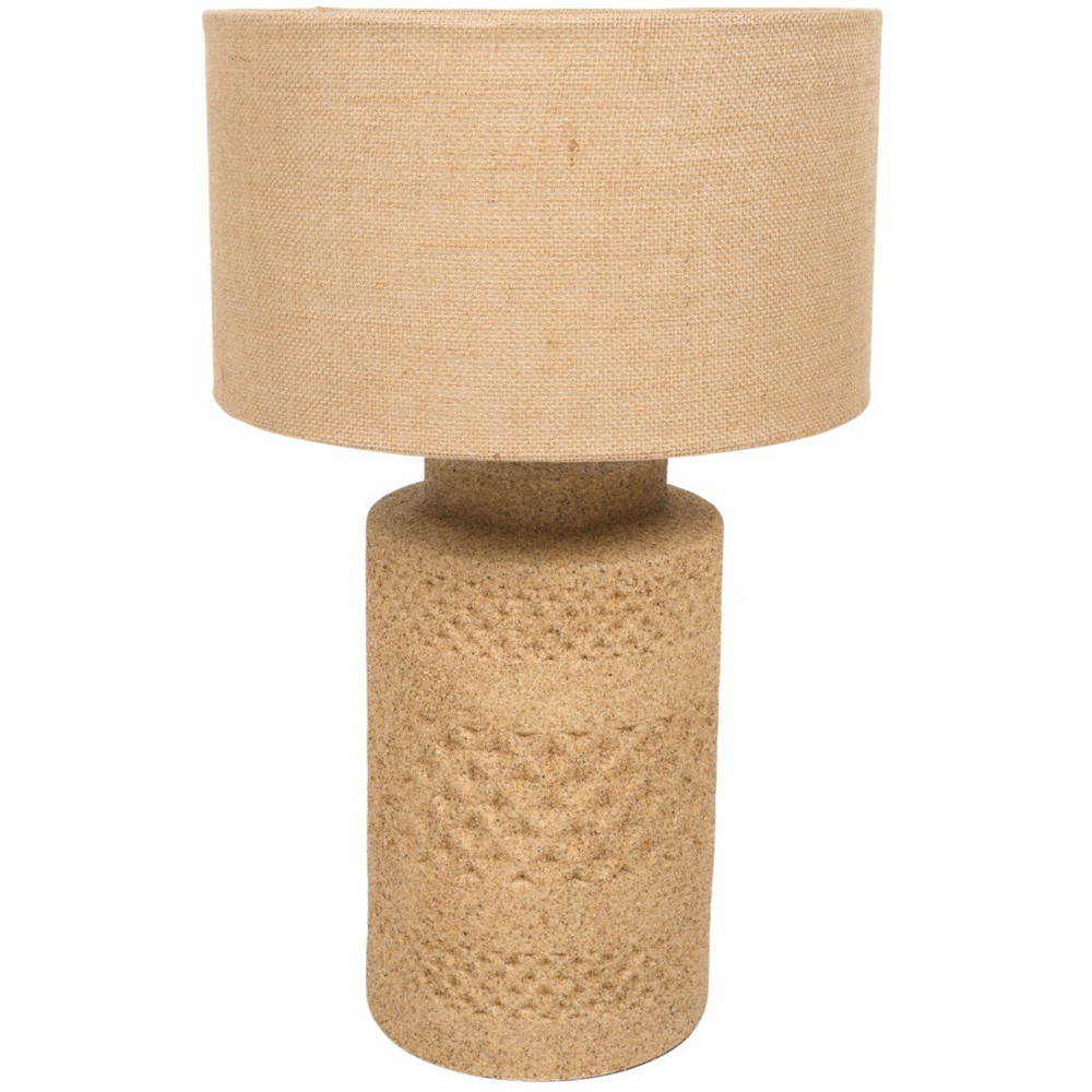 Sand Effect Table Lamp Brown Image 5