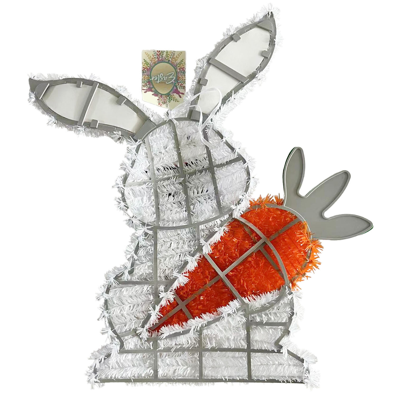 Tinsel Easter Bunny - Multicolour Image 2