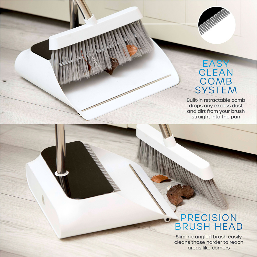 Swan Elevate Long Handled Dustpan and Brush Set Image 6