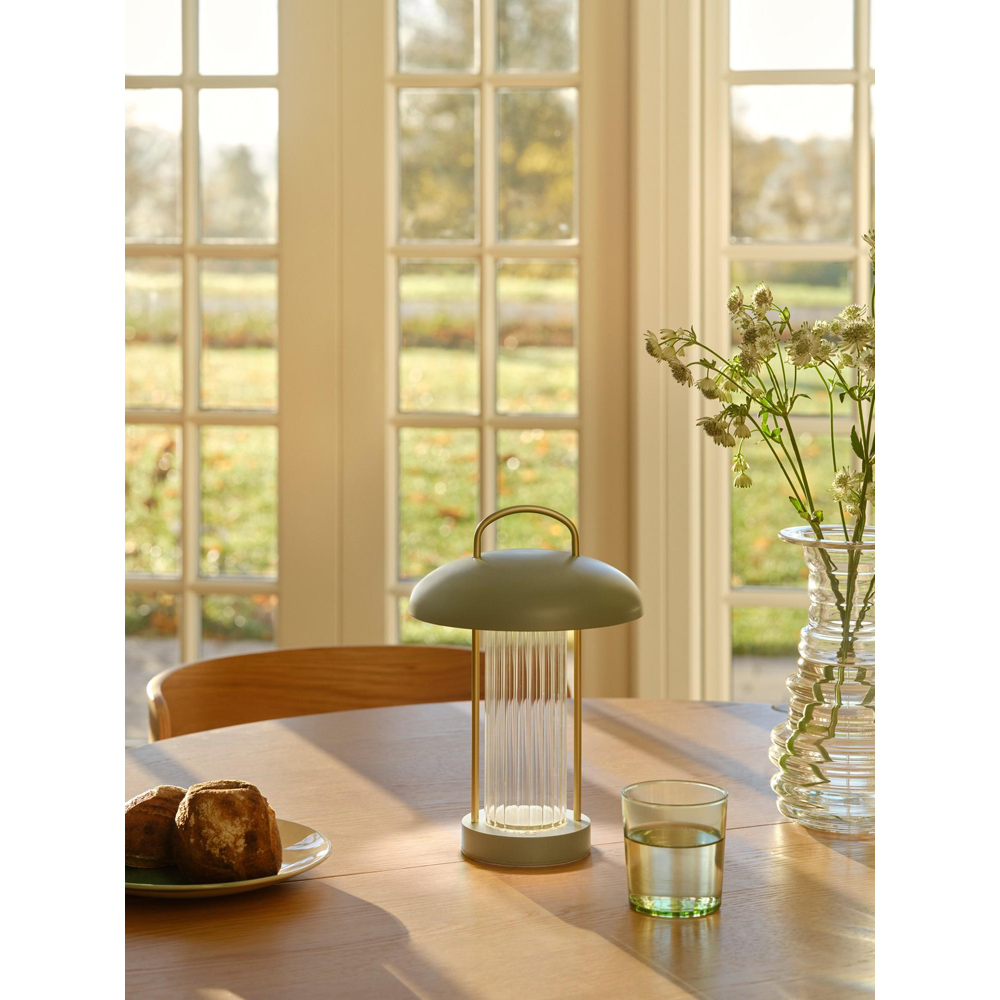 Nordlux Mirano 150 Lumens Dusty Green Portable LED Table Lamp Image 2