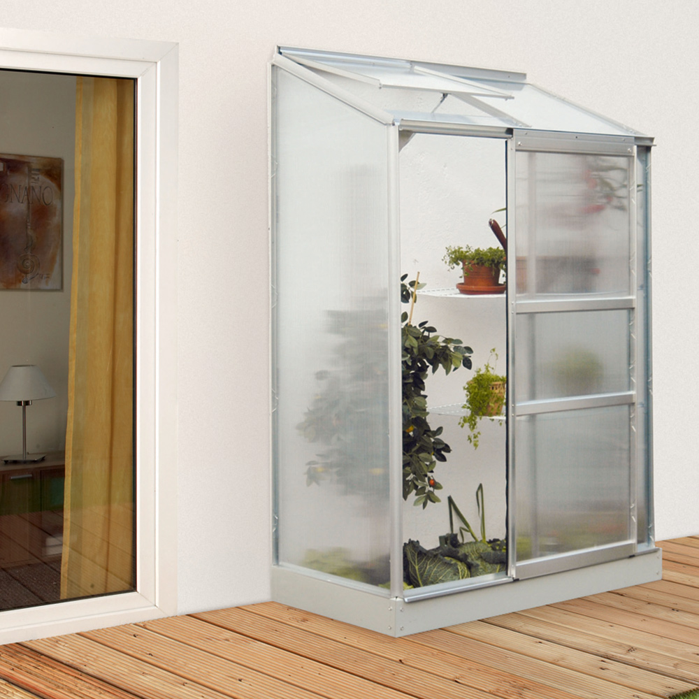Vitavia IDA 900 Aluminium Frame Horticultural Glass 4 x 2ft Greenhouse Image 2