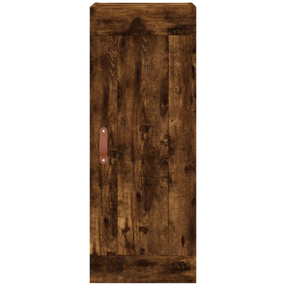 vidaXL Single Door 2 Drawer 2 Shelf Smoked Oak Highboard Image 8
