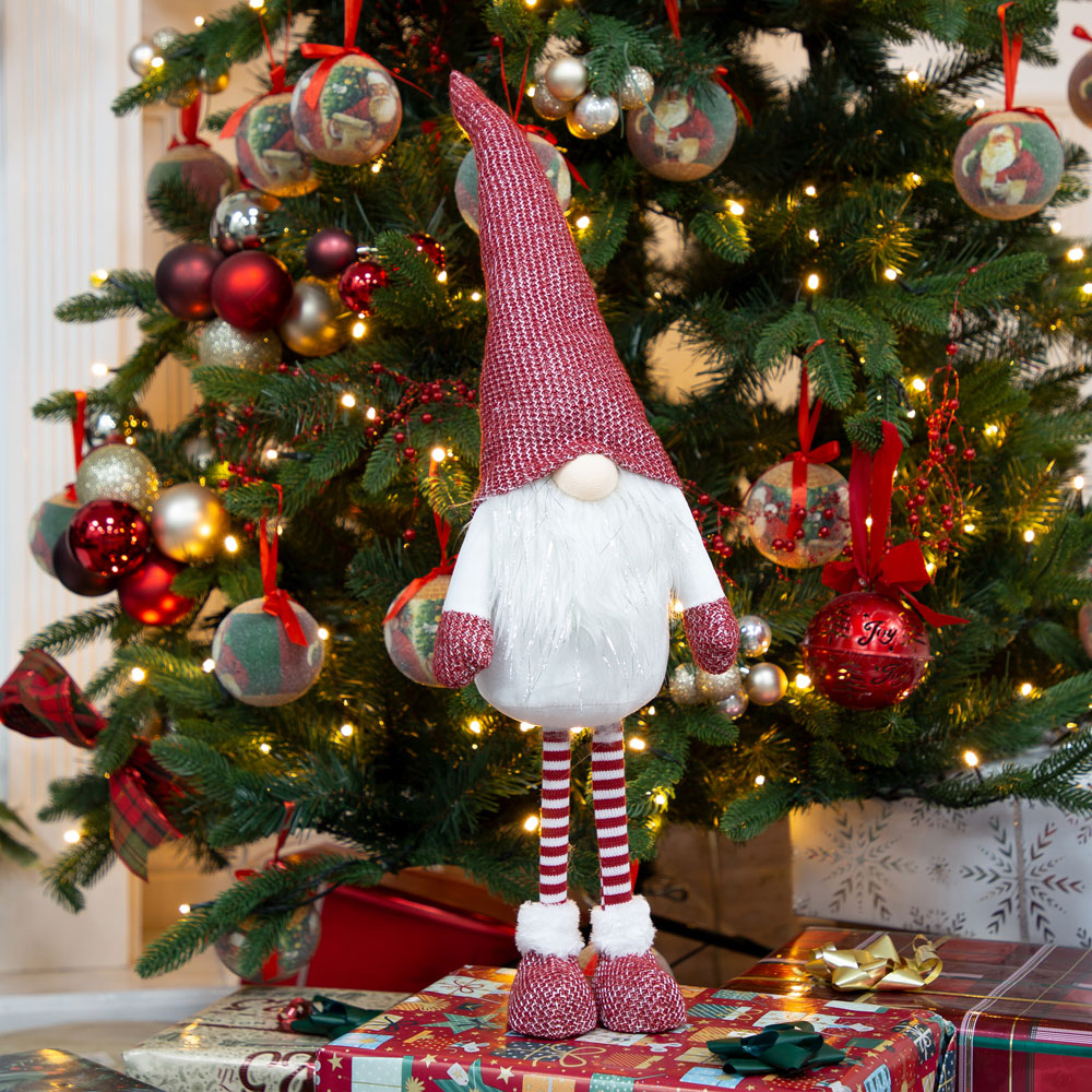 The Christmas Workshop Red Standing Gonk Decoration 63cm Image 4