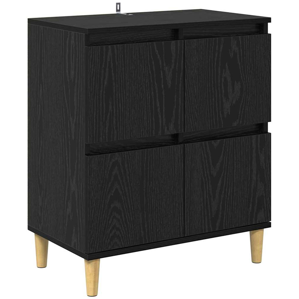 vidaXL 4 Door Compact Sideboard Set of 3 Image 4