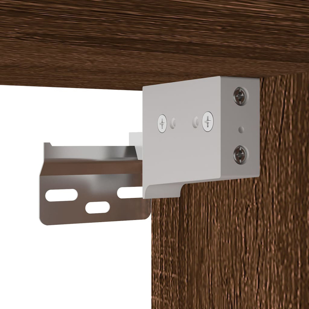 vidaXL 2 Door Brown Oak Wall Mounted Cabinet Set of 2 Image 9