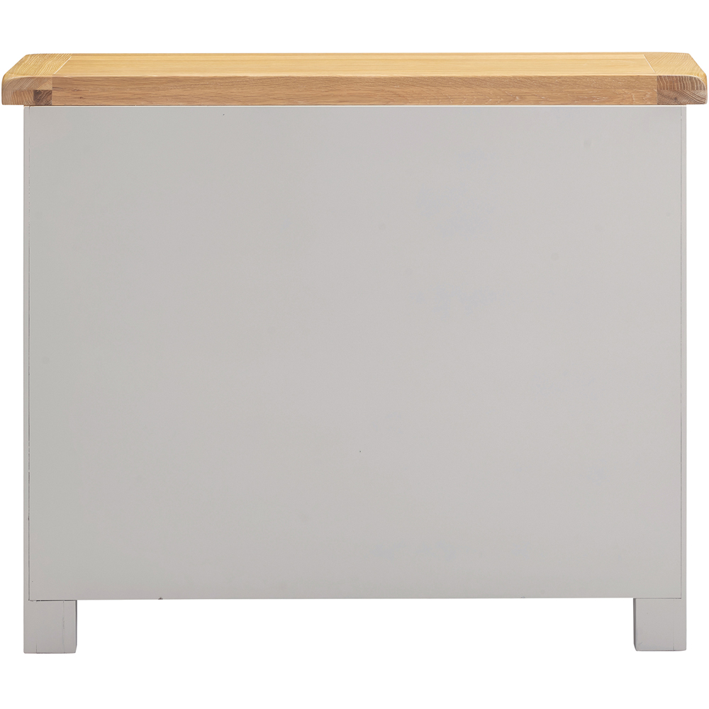 Seconique Windsor 3 Drawer Pebble Grey and Oak Storage Chest Image 6