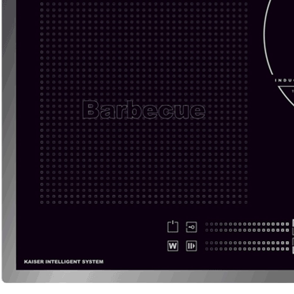 Kaiser La Perle Black Glass Touch Control Induction Hob 77cm Image 4