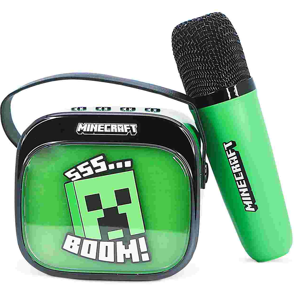OTL Minecraft PopSing LED Light-Up Wireless Karaoke Speaker and Microphone Image 2