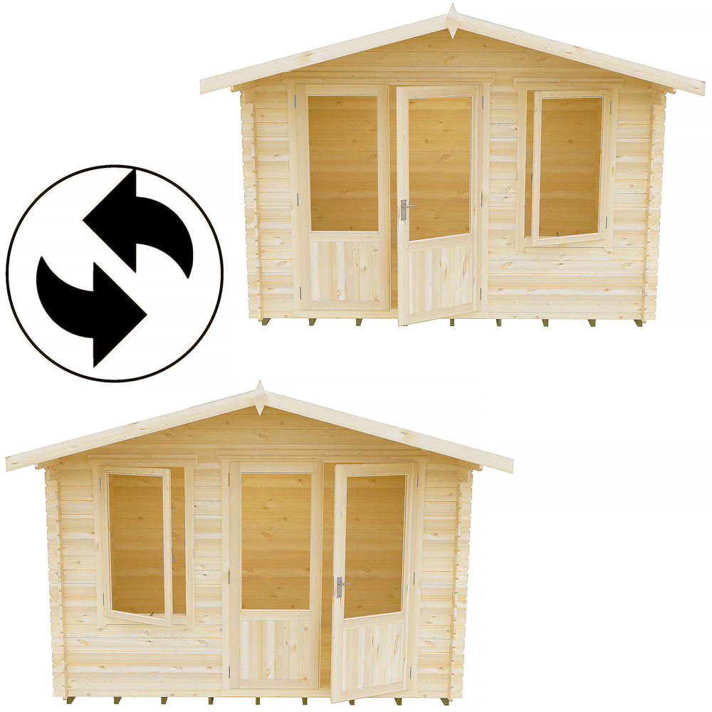 Shire Berryfield 13 x 6ft Apex Garden Log Cabin Image 5