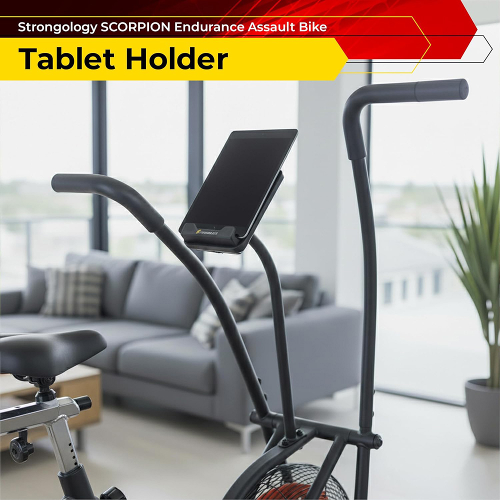 Strongology Scorpion Compact Home Fitness Exercise Bike with LCD Display Image 7