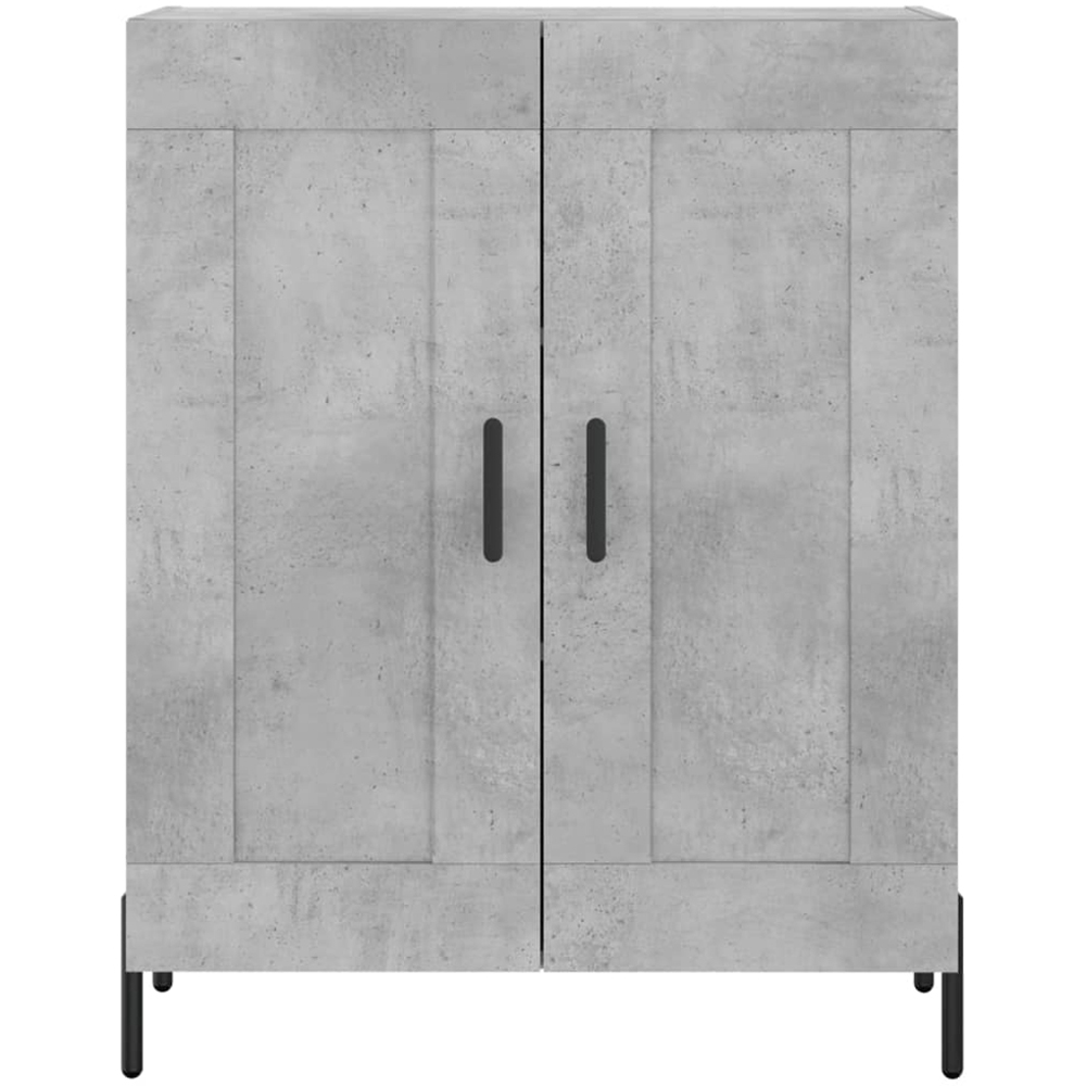 vidaXL 2 Door 3 Shelf Concrete Grey Tall Highboard Image 8