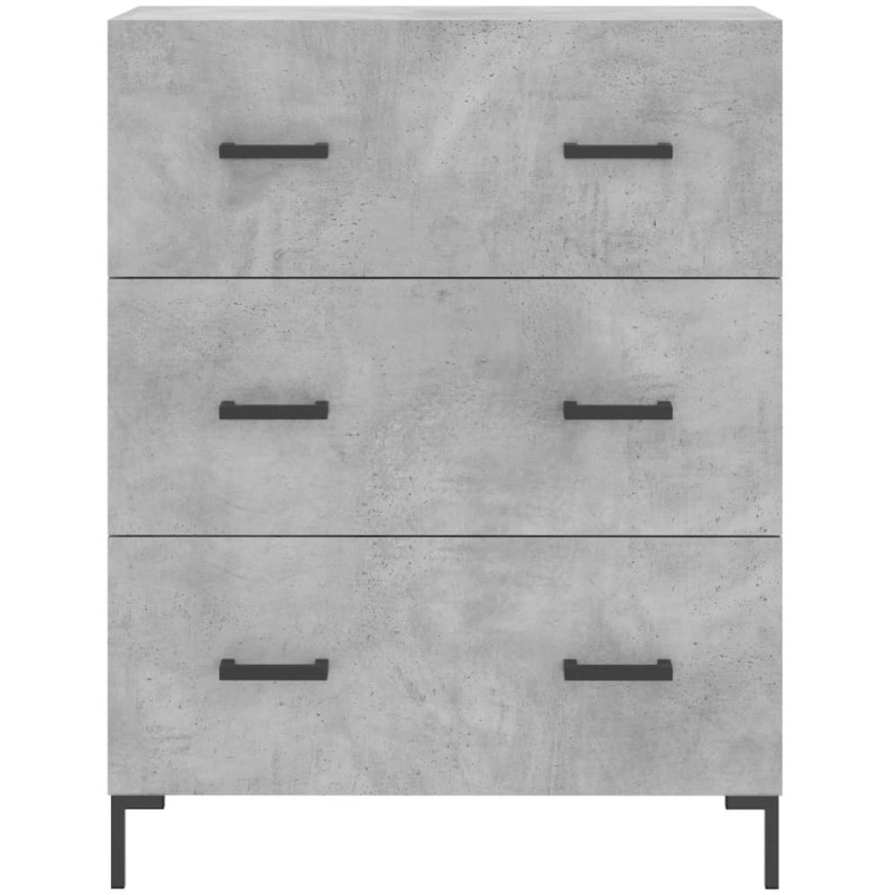 vidaXL 4 Door Grey Highboard Image 8