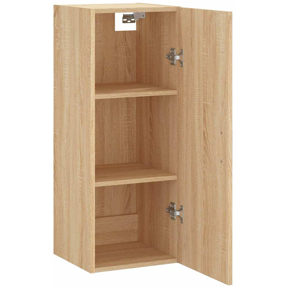 vidaXL Single Door Sonoma Oak Wall Mounted Slim Storage Cabinet Image 4