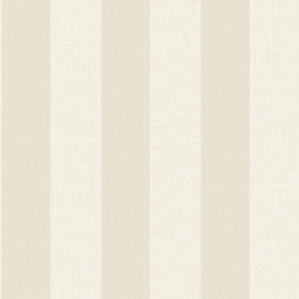 Grandeco Classic Wide Stripe Beige Textured Wallpaper Image 1