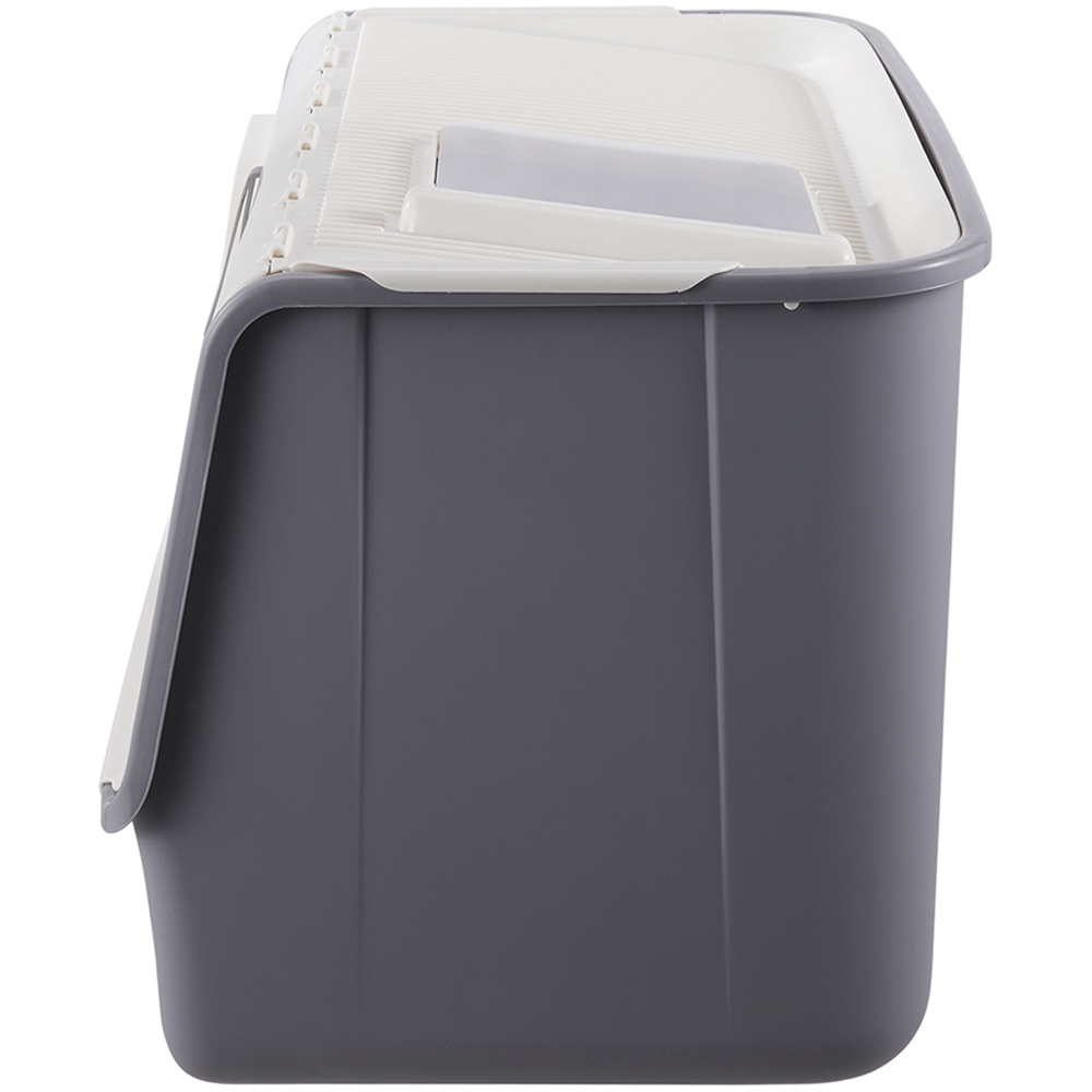 H&O Direct White Enclosed Cat Litter Box with Anti Splash Top Image 4