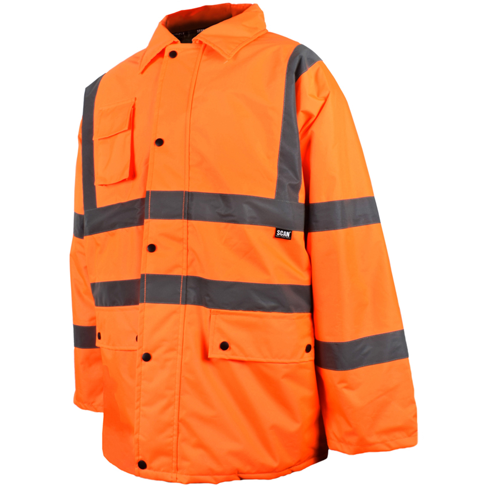 Scan Hi Visibility Motorway Jacket Medium Orange Image 1