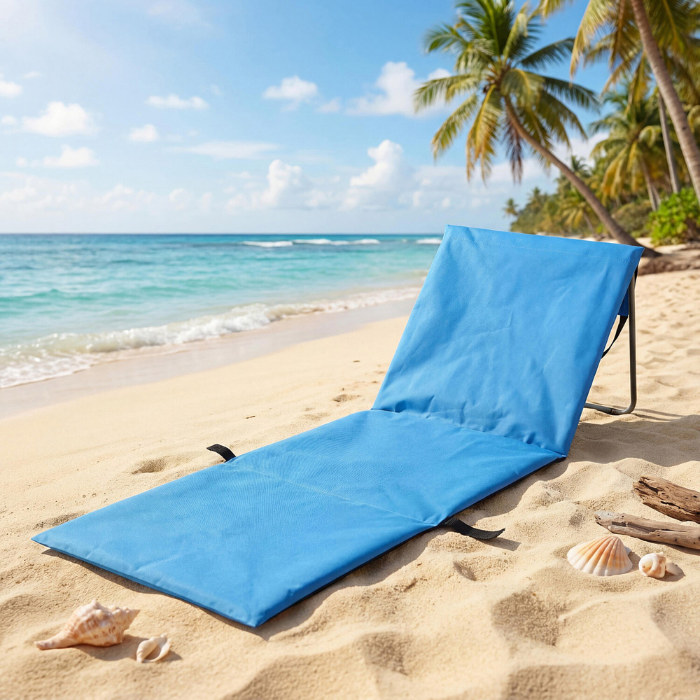 Active Sport Beach Lounger Blue Image 9