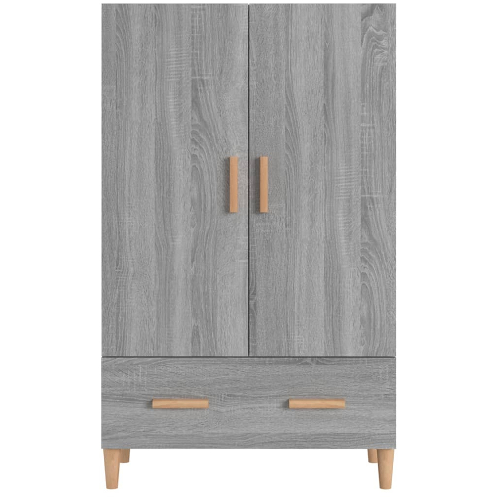 vidaXL 2 Door Single Drawer Grey Sonoma Highboard Image 3
